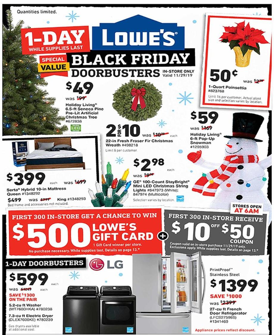 Lowe S Black Friday 2020 Ad Deals And Sales