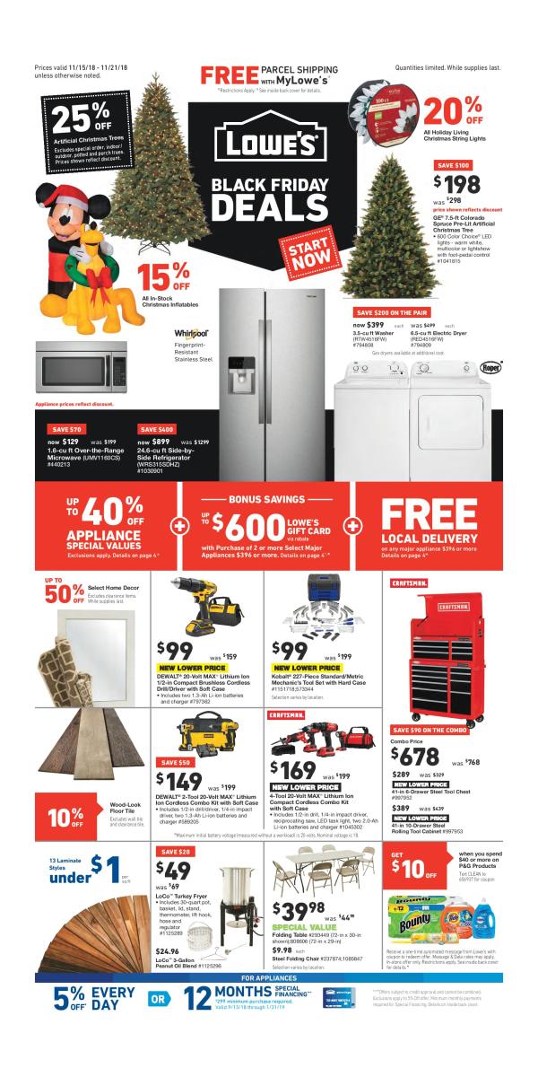 Lowes Pre Black Friday Ad, Deals & Sales