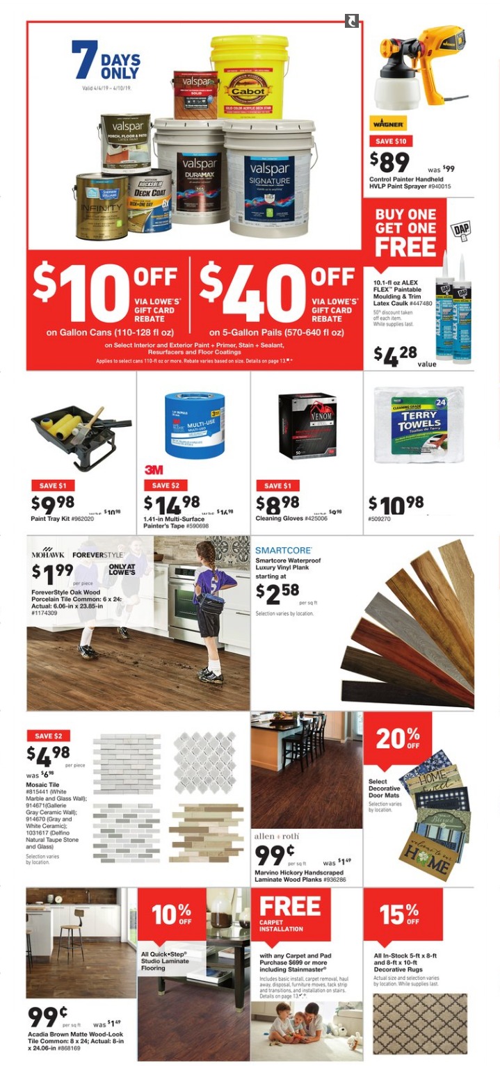 Lowes Spring Black Friday 2019 Ad, Deals and Sales